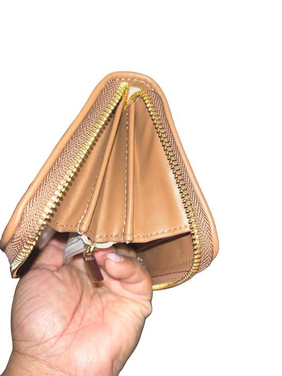 Steve Madden Denim Cherry Embroidered Large Zip Around Wallet New - Picture 4 of 10